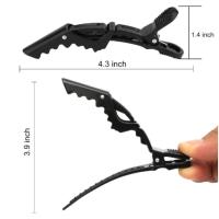 Set De 6 Pinzas Para Cabello De Alligator Plásticas Herramienta Profesional Para Peluquero Salon Clavos Para Peluquería Accesorios De Cabello - details 4