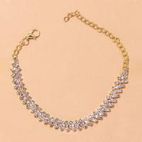 Pulsera De Tiras De Cristal Para Mujer Lujo Brillante Pulsera De Pies Joyería De Fiesta Boda Accesorios De Pierna Estilo Geométrico Tendencia - details 2
