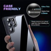 Carcasa De Vidrio Con Anillo De Lente Metálico Para Cámara De Samsung Galaxy S22 S23 Ultra S24 plus S25 Ultra Protector De Pantalla Y Lente - details 2