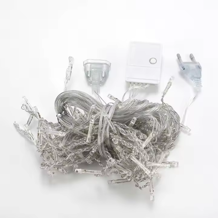Luces De Hielo LED Para Jardín Y Fiestas Decoración De Navidad Guirnalda De Luces De Encaje 5M 0.4-0.6m 110V 220V Para Bodas Y Cumpleaños - 1