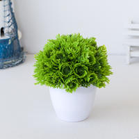 Bonsái Artificial Energético Decorativo No Desvaneciendo Planta Verde Para Mesa Centro De Oficina Decoración Imitación - details 6