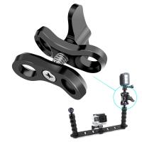 PULUZ Soporte De Cámara Para Natación Con Abrazadera De Bola Y Agujero Cerrado Aluminio CNC Accesorio Para Fotografía Subacuática Compatible Con Varias Marcas De Cámara De Acción - details 7
