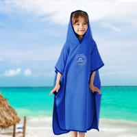 Toalla De Baño Con Capucha Para Niños Secado Rápido Poncho De Baño Para Playa Y Piscina Toalla De Cambio - details 4