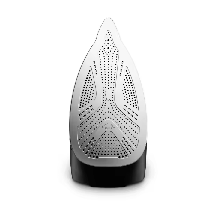 Centro de planchado 2800W 7,6 bar ROWENTA DG9611F0  | Vapor Continuo 140 g/min, Microsteam 400 HD Laser 3D (suela con acabado láser y 400 microagujeros), acabado láser, Negro - 1