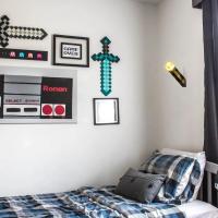 Lámpara De Noche LED Game Brownstone Figura 4 Colores Luz Decorativa Para Dormitorio Cargable Por USB Juguete Para Niños Regalo - details 4