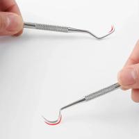 Set De 3 Piezas De Palillos Para Dientes En Acero Inoxidable Herramienta De Cuidado Dental Portátil Con Llavero Stonego - details 3