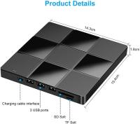 Disco Óptico Externo 7-en-1 USB 3.0 Tipo C Lector Y Grabador De CD DVD RW Para PC De Escritorio Y Portátil Compatibilidad Con DVD- RW Soporte De Corrección De Errores Hasta 8x - details 7