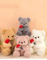 Muñeco De Peluche De Oso Para Día De San Valentín Regalo Para Niñas Juguetes De Animales Suaves Rellenos De Algodón PP Edad Recomendada 3-18+ - details 0