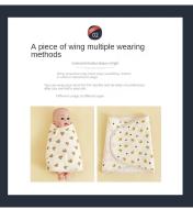 Manta De Envolvimiento Para Bebé 0-6 Meses Protección De Cintura Estilo Delgado Para Verano Diseño De Dibujos Animados Adecuada Para Niños Y Niñas - details 19