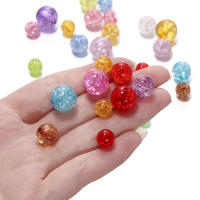20-30pcs De Cuentas De Acrílico Cristal Rotas De 8/10/12mm Colores Variados Para Hacer Joyas Pulseras Y Collares DIY - details 5