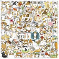 100PCS Pegatinas De Vida De Gato Para Invierno Decoración Japonesa Aesthetic PVC Para Niños Suministros Escolares Y Scrapbooking - details 0