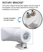 Sirena De Alarma Super Silbato DC 12V 30 W Doble Tono Interior/Exterior 120Db Sonido Seguridad Electrónica Gabinete De Plástico - details 7