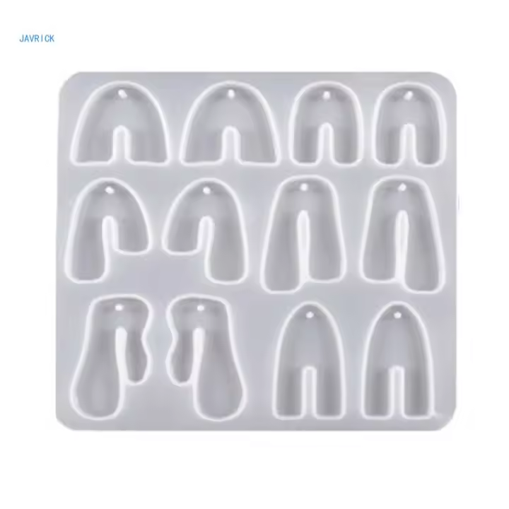 Molde De Silicona Para Joyería DIY Pendiente De Aretes Geométricos Molde Para Resina Herramientas De Fabricación De Joyas - 1