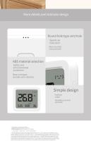 Sensor De Temperatura Y Humedad Inteligente XIAOMI Mijia 3 Con Medidor Digital De Humedad Y Aplicación Mijia Control Remoto Bluetooth - details 6