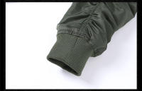 Chaqueta De Piloto MA-1 Para Hombre Estilo Militar Con Estampado De Camuflaje Chaqueta De Béisbol Gruesa De Algodón Para Otoño E Invierno Cierre De Cremallera - details 34