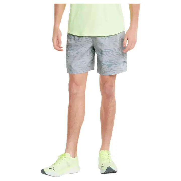 Pantalon Corto Puma Run Graphic 7 para hombre en color gris - 1