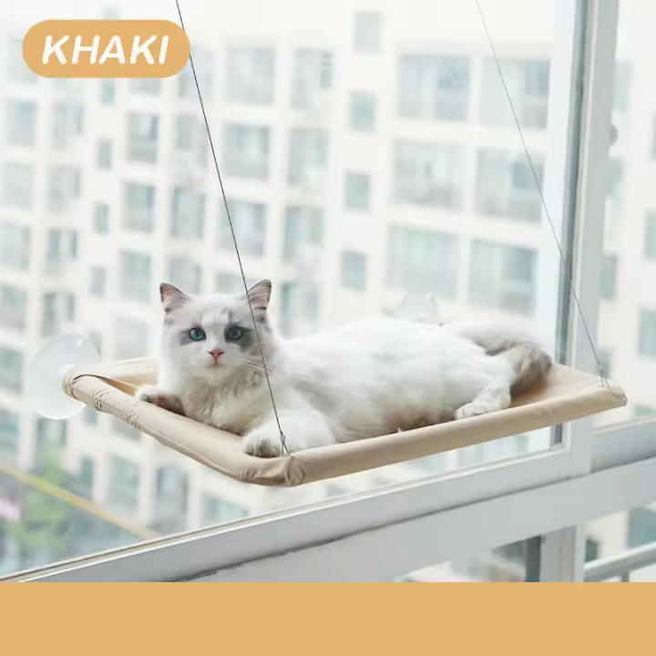 Hamaca Para Gatos Colgante Casa De Manta Aérea Silla Solar Para Ventana Juguetes De Gato Respirable Soporte De 20kg Accesorios Para Mascotas - 1