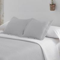 STARLEY- Colcha Bouti de verano fresca, ligera, reversible y elegante cama 90-cama 150cm,tejido 100% poliéster, relleno 100% poliéster 90 g/m2,Incluye fundas de almohada 50x70cm (Cama de 90 con 1 funda de almohada y cama de 135/150/180 con 2 fundas de alm - details 4