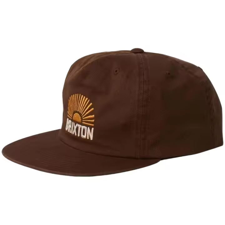 Gorra Brixton modelo Sol Hp Snpk para hombre en color marrón - 1
