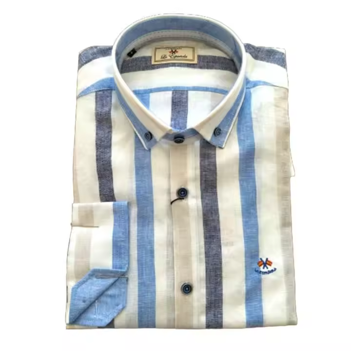 LA ESPAÑOLA Camisa hombre 5-5865 rayas - 1