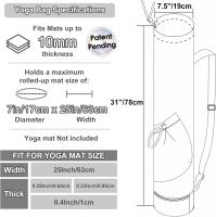 Bolsa para Esterilla de yoga with Bolsillo para botella de Agua y Bolso inferior húmedo, Bolsa de almacenamiento  Verde - details 2