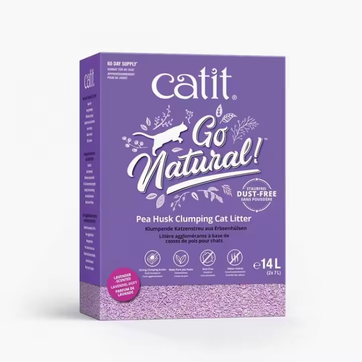 Catit Go Natural! Arena Guisantes, Lavanda 5,6Kg - 1