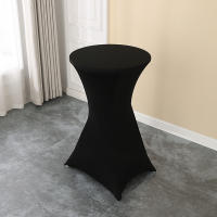 Mantel Redondo Elástico De Spandex Para Mesa De Coctel Fiesta Boda Hotel Decoración De Mesa Lavable Y Reutilizable - details 1