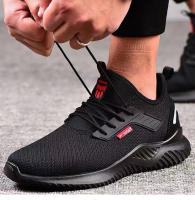 Zapatos De Seguridad Para Hombres Con Punta De Acero Antideslizantes Y Antipinchazos Zapatillas De Trabajo Indestructibles Tamaño Ajustable Para Adultos - details 3