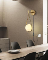 Lámpara De Pared LED G9 Para Dormitorio Con Interruptor De Enchufe Metal Para Pasillo Ajuste De Voltaje AC85-265V Moderna - details 0