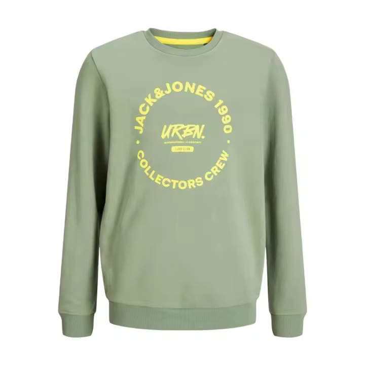 Sudadera de cuello redondo Jack & Jones - Modelo 12275410 Simon, en color verde - Comodidad y estilo garantizados - 1