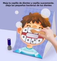 Juguetes Educativos Montessori Interacción Padre-Hijo Simulación De Cepillado De Dientes Para Niños Juego De Tablero De Motrices Finas Edad Infantil - details 9