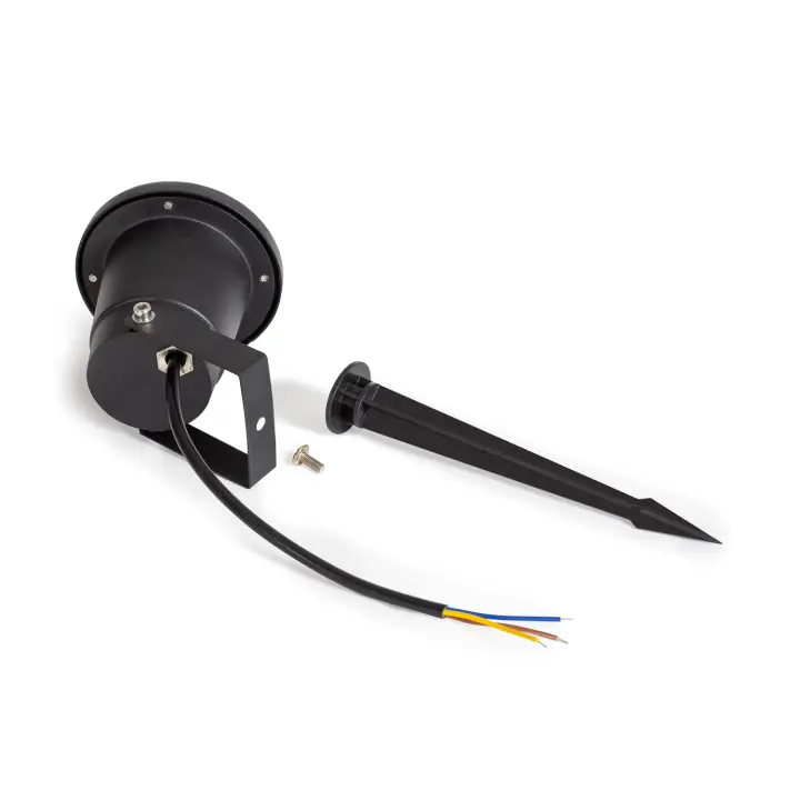 Ledkia Foco Exterior GU10 Aluminio con Pincho Begira - 1