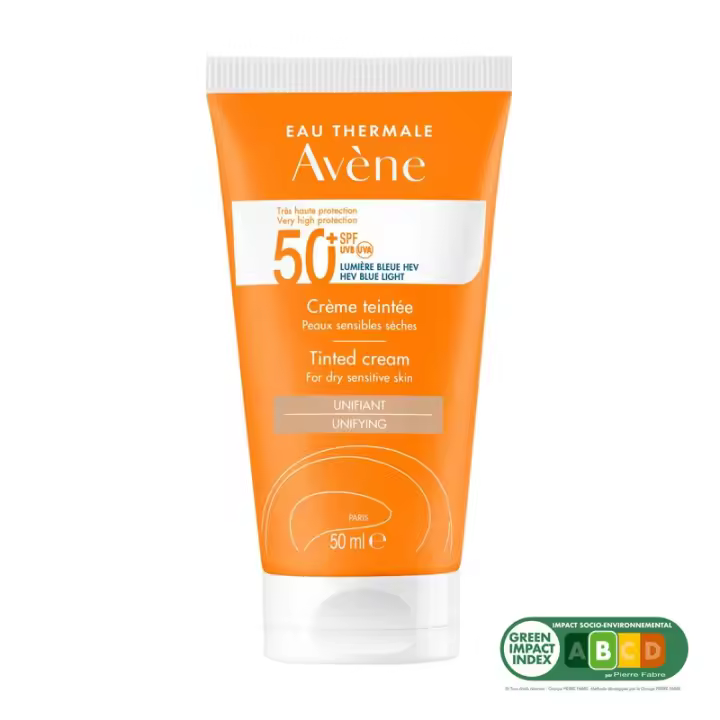 30% EXTRA 2ª Ud.Avène Solar Crema con Color Piel Sensible Seca SPF50+ (50ml) ✅ Entrega 24/72h - 1