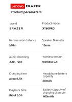 Auriculares Lenovo Erazer XT-60 PRO (negros ) Precintado , nuevo, envio 24h - details 14