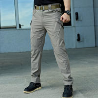 Pantalones Tácticos Militares Impermeables Para Hombres Cargo Resistente Al Desgaste Con Multíples Bolsillos Pantalones Casuales Para Senderismo Y Trabajo - details 14