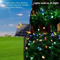 Luces Solares LED Para Exterior 12/22/32m Enredadera De Flores De Cuento De Fadas Decoración De Navidad Y Halloween Impermeables Para Fiesta En Jardín - details 4