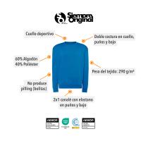 Pack de 2 Sudaderas básicas para Hombre - Aseguramos que nuestras sudaderas no generan pilling (bolitas) - Alta Calidad - Color Blanco y Negro - Marca SO Wear Siempre Original - details 1