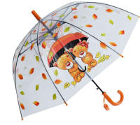 J.S ONDO Paraguas Transparente Bastón Plegable, 50cm Cerrado de NIÑO O NIÑA, Automático, 8 Varillas Resistente Al Viento,DIBUJO ANIMADO - details 5