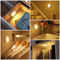 Lámpara Nocturna LED Con Sensor De Movimiento PIR Luz De Armario Inalámbrica Y Batería Para Dormitorio Y Closet Iluminación De Mesa Para Cama - details 11