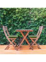 ARISE - Pack de 6 Cojines para Sillas de Exterior 39x39 cm – Rayas Verde Oscuro y Negro | Almohadillas Portátiles y Cómodas para Jardín, Terraza, Playa, Camping, Picnic o Pesca | Diseño Suave y Resistente - details 2