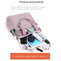 Mochila De Lona Para Mujer Estilo Coreano Un Hombro Moda Literatura Y Arte Para Estudiantes De Colegio Y Clase Mochila De Tela Suave Con Cierre De Cremallera - details 3