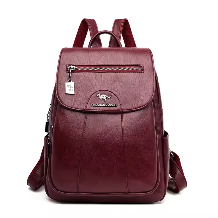 Mochipa Vintage de cuero elegante para Mujer, Bolso de hombre Femenino, Bolso de viaje informal, mochipa Escolar, 5 colores - 1