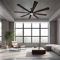 Ventilador de techo XTRELAMP PHILADELPHIA Motor Dc  6v NEGRO 18W Mando incluido - details 1