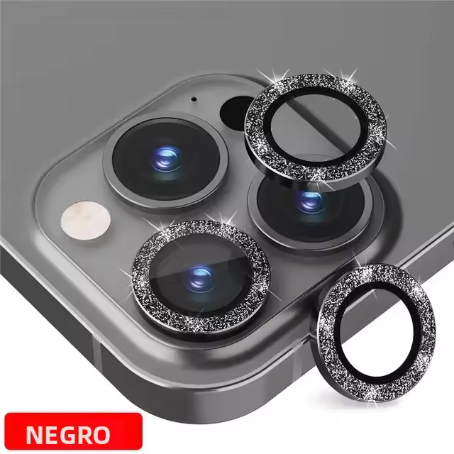 3Pcs Protector De Lente De Cámara Con Brillo Para iPhone 15 14 13 11 pro Max plus iPhone 12 13 11 pro Max Vidrio Templado - 1