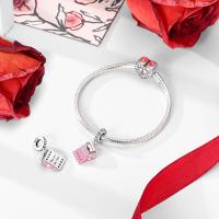 Encanto De Plata De 925 Para Pulsera Con Barco De Paseo Y Corazón Joyería Fina Para DIY Regalo Con Cuentas De Papel Y Rosas - details 143