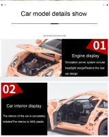 Modelo De Coche De Aleación Porscha RSR 1:32 Con Sonido Y Luz Vehículo De Retroceso Juguete De Decoración Para Niños Simulación Alta - details 5