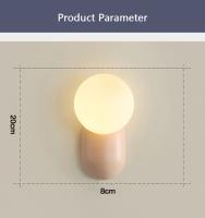 Lámpara De Pared LED Macaron Para Dormitorio Sala De Estar Habitación Infantil Baño Iluminación De Espejo Decorativa Fuente De Luz Moderna Incluye Bombillas Instalación Auto-Contenida - details 4