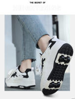 Nuevos Patines LED Para Niñas Cuatro Ruedas Invisible Zapatillas De Rodar Para Niños Y Niñas Algodón Transpirable Caña De Madera Material De Suela De Goma - details 4