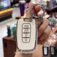 Cubierta De Llave Para Coche Lanyard De Cadena Con Llavero Para Hyundai Azera Elantra GT Equus Genesis Santa Fe Tucson Veloster Veracruz Kia 2007-2017 - details 3