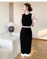 Vestido De Encaje REALEFT Para Mujer Estampado De Verano Sin Mangas Cuello En O Vestido De Tubo Ajustado Rodado De Rodilla Estilo Vintage - details 7